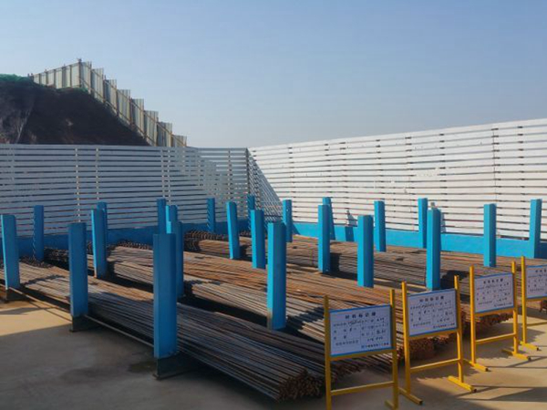 工地鋼筋堆放碼